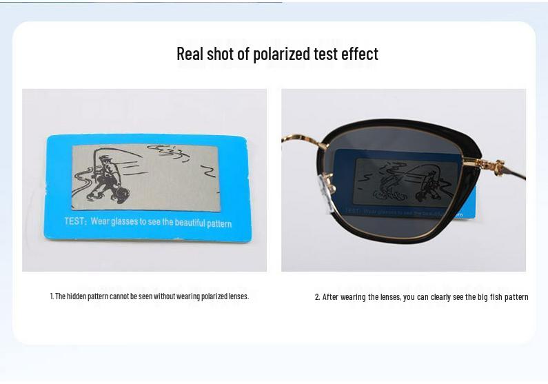 2026 Women's Trendy High-End Cat Eye Polarized Sunglasses - Slimming Effect & UV Protection