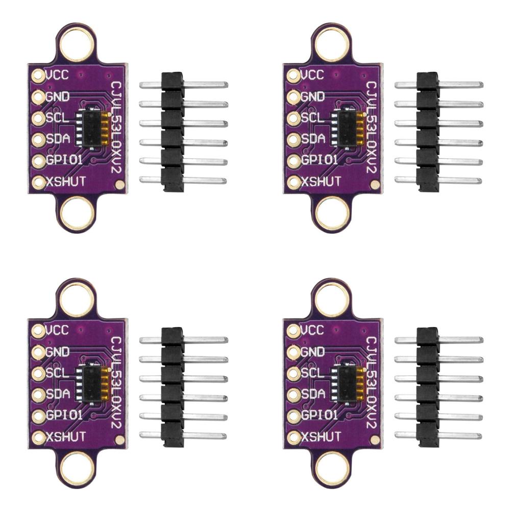 1-10PCS VL53L0X Time-of-Flight (ToF) Laser Ranging Sensor Breakout 940nm GY-VL53L0XV2 Laser Distance Module I2C IIC with Pin