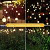 Outdoor solar powered firefly garden lights for Christmas, Halloween, New Year, outdoor courtyard decoration, and festive atmosphere at night