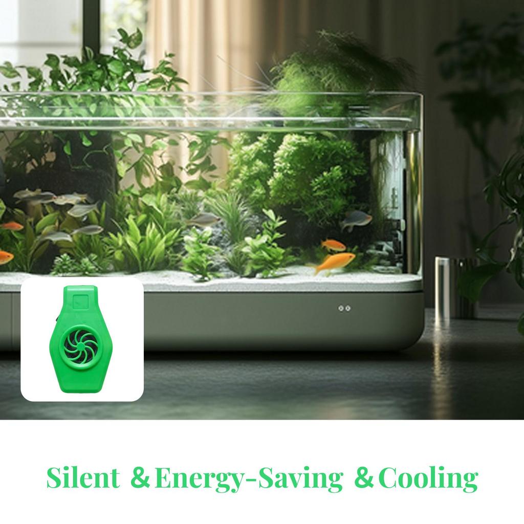 Aquarium Chiller Portable Fish Tank Cooling Fan for Reptiles Home Freshwater