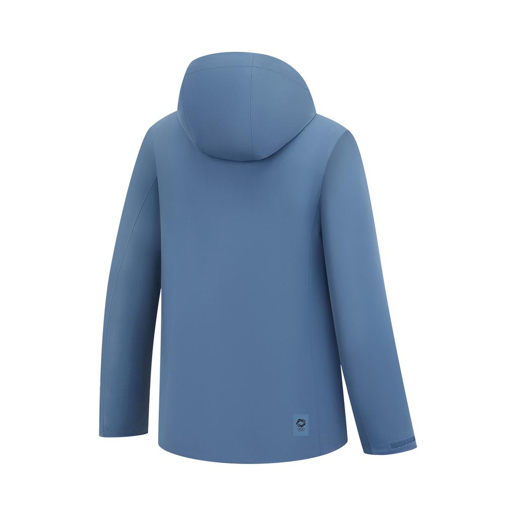 Li-Ning Solid Color Zipper Versatile Hooded Sports Windbreaker Men outerwear AFDWE21-2