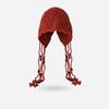 Autumn and winter new plush ear protection bag head hat women's warm versatile wool knitted hat mixed color drawstring