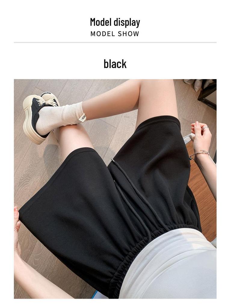 Women’s Japanese Style Lazy Summer Wide-Leg Culottes: Fashionable, Loose, Slimming Draped Half Skirt