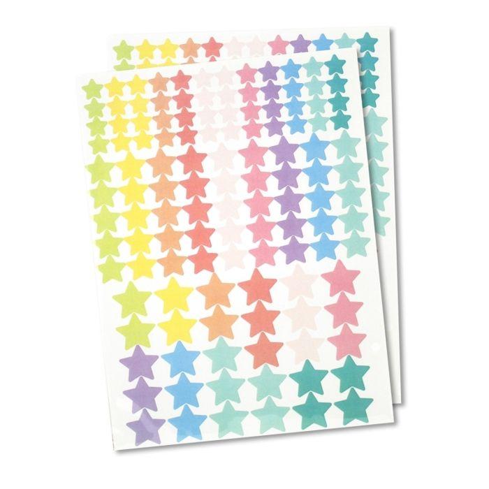 Gommettes - CTOP - Etoiles pastel - 246 pièces - Mixte