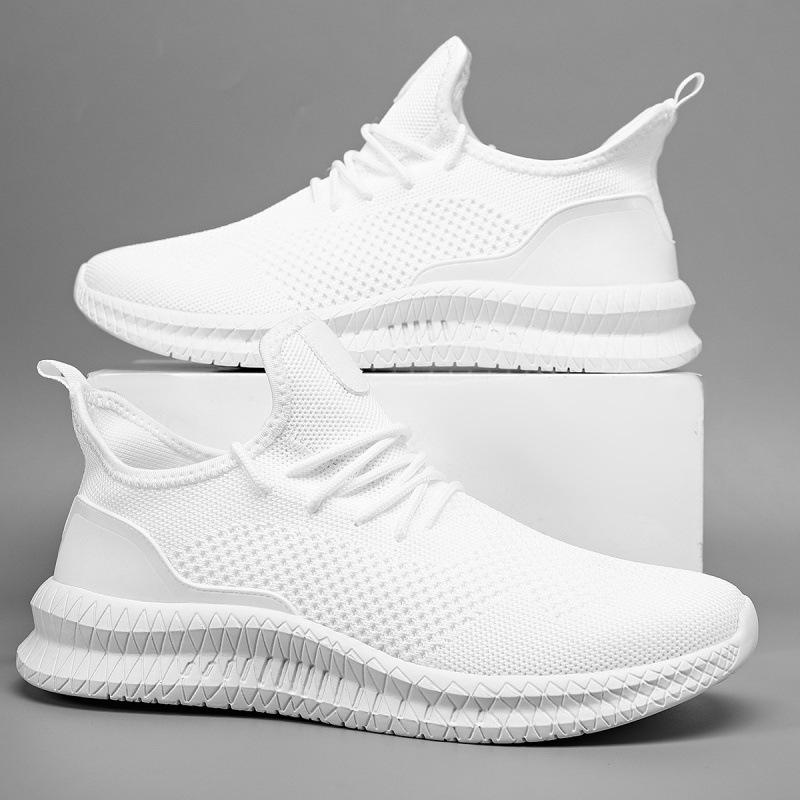 Flying woven sports men's shoes summer casual shoes new mesh coconut men's shoes