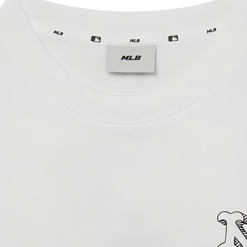 New MLB T Shirts Unisex White 3ATSB0334-09WHS