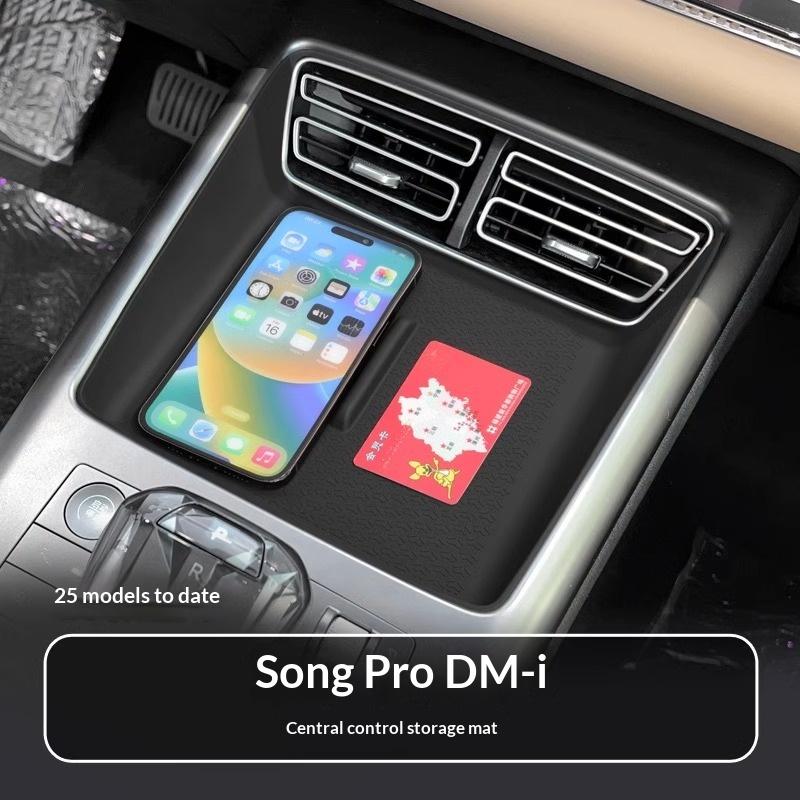 For BYD Song Pro DM-i Wireless Charging Pad Center Console Mat Car Interior Decoration