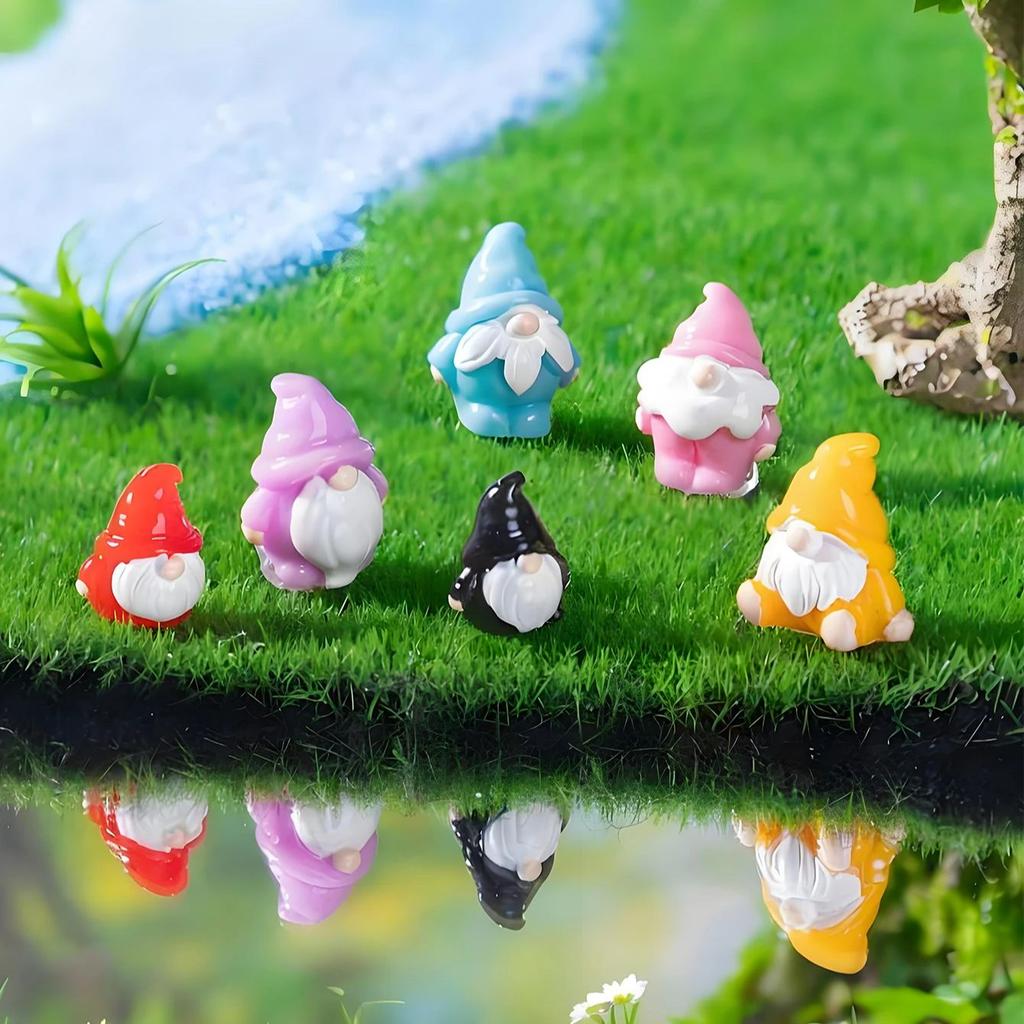 10/20 Stück Miniatur-Gnom-Statuen Kleine Figuren Für DIY-Feengarten Mikrolandschaft Handwerk Gastgeschenke Geschenk