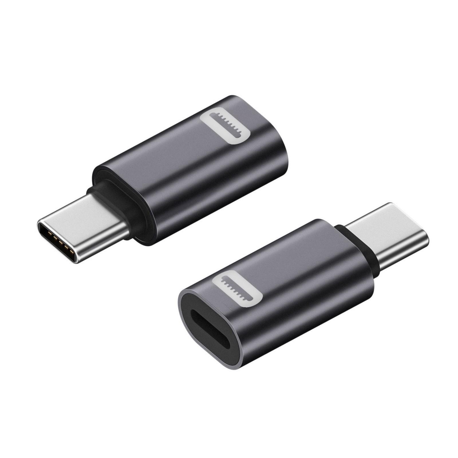 

2 шт. Адаптер с разъема Female на Type C Male Поддержка быстрой зарядки 35 Вт и передачи данных 480 Мбит/с для устройств iPhone16/15
