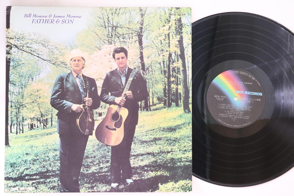 

LP Record BILL MONROE JAMES MONROE Father Son MCA5164 MCA Japan CountryFolk Used