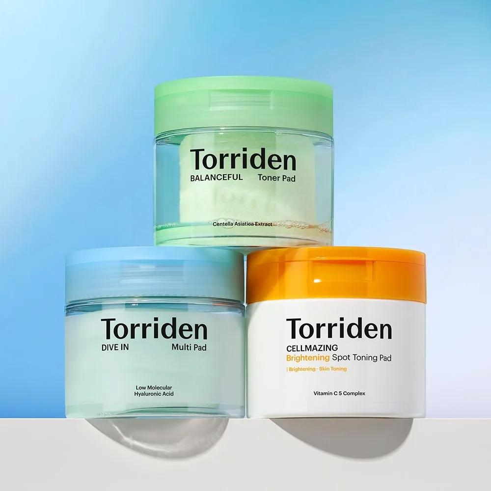 [3-Piece Set] Dive-in Multi Pads 80 Sheets + Balanceful Toner Pads 60 Sheets + Cellmazing Vita Pads 70 Sheets