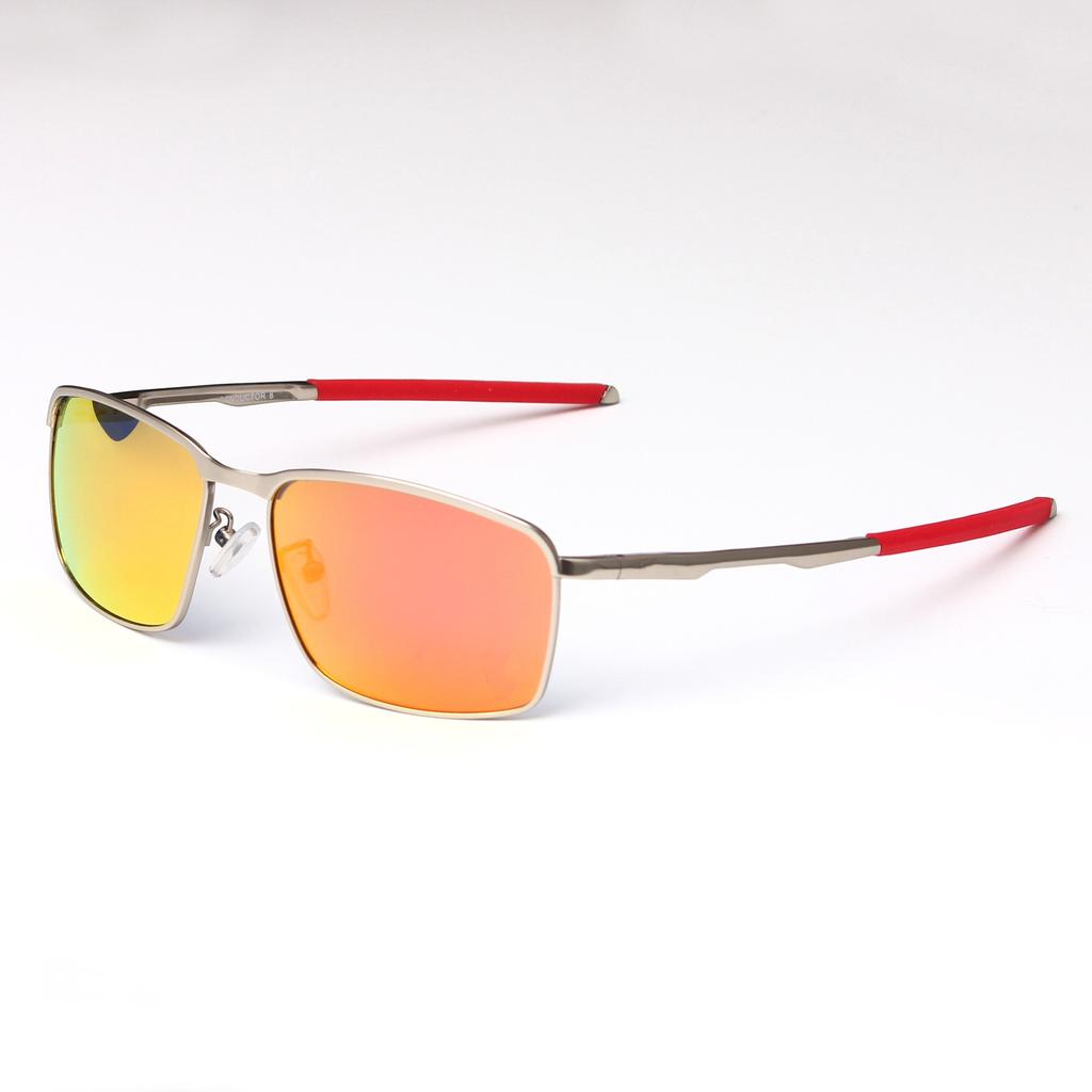 Sports-style metal polarized sunglasses, retro and trendy, suitable for men and women, ideal for cycling, outdoor activities, and travel4106