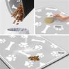 Dog Paw Prints Door Mat Diatomaceous Mud Pet Mat Soft Absorbent Quick Drying Washable Cat Placemat Dogs Accessories Pet Supplies