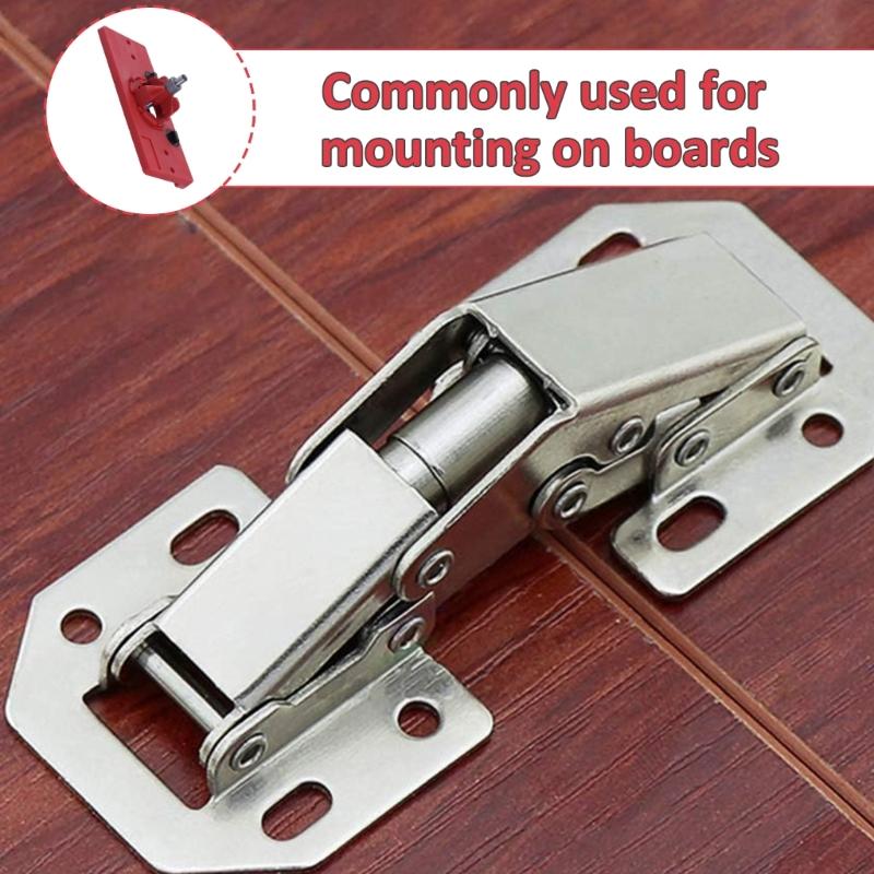 35mm Concealed Hinge Jig, Accurate Locking Hinge Drilling Jig Hole Guide Hole Puncher Locator Woodworking Tool