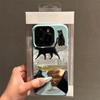 Cat Wine Glass Phone Case For Iphone 17 16 Pro Max 12 13 Plus 15 11 14 17E 16E Transparent Premium Flexible Cover