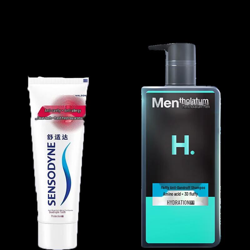 Набор Sensodyne Зубная паста и Mentholatum Шампунь для мужчин