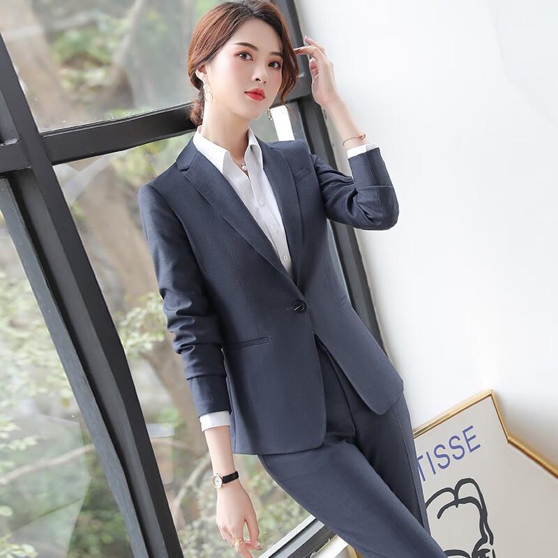 Women's Long-Sleeved Business Suit Set