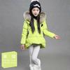 2015 Hot New Style Cute Children Girls Down Jacket With Fur Collar And Thick Down Jacket @BUGU