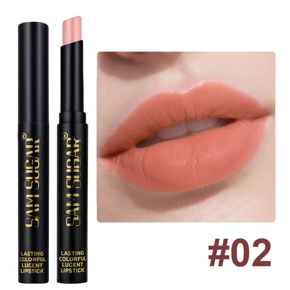 Διαμαντένιο μαργαριταρένιο κραγιόν αδιάβροχο μακράς διαρκείας αντικολλητικό Κύπελλο ματ βελούδινο λαμπερό κραγιόν Κόκκινο σέξι χειλιών καλλυντικά μακιγιάζ