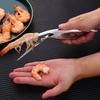 1 Pcs Stainless Steel Shrimp Peeler Portable Shrimp Removal Clip Home Kitchen Tool Lobster Sheller Shrimps Back Opening Tools