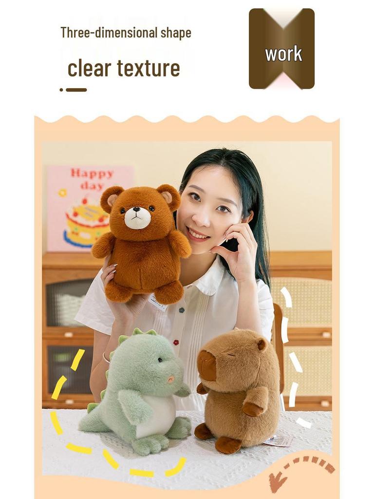 Big Belly Series Plush Toy: Koala, Capybara, Elephant, Dinosaur, Rabbit, Donkey