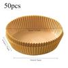 50/100pcs Air Fryer Disposable Paper Square Round Baking Paper Barbecue Plate NonStick Mat Kitchen Oven Oil Absorbing Paper Tool