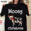 Hristmas Funny Santa Cow Heifer TShirt Funny Gift Unisex