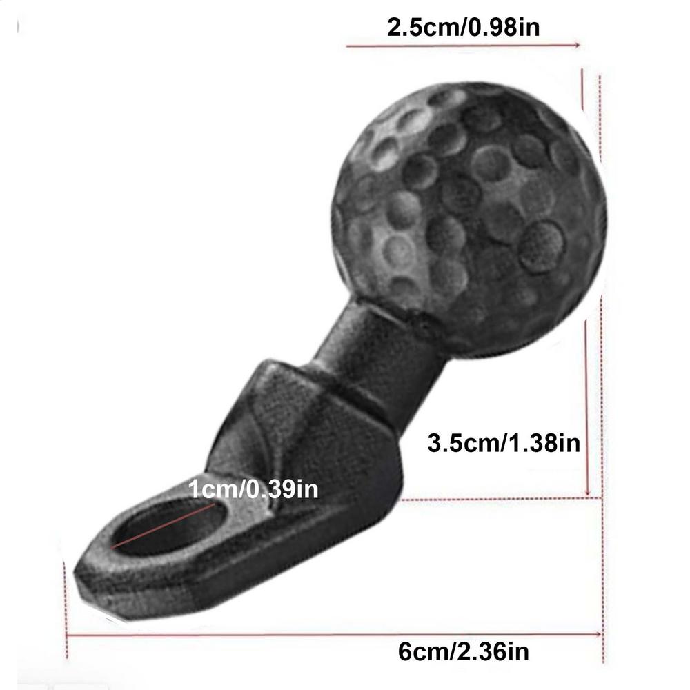 Angled Head Adapter Ball Base Angled Shock Absorbing Alloy Ball Base for Motocycle Rearview Mirror Bracket  M10 Ball Adapter