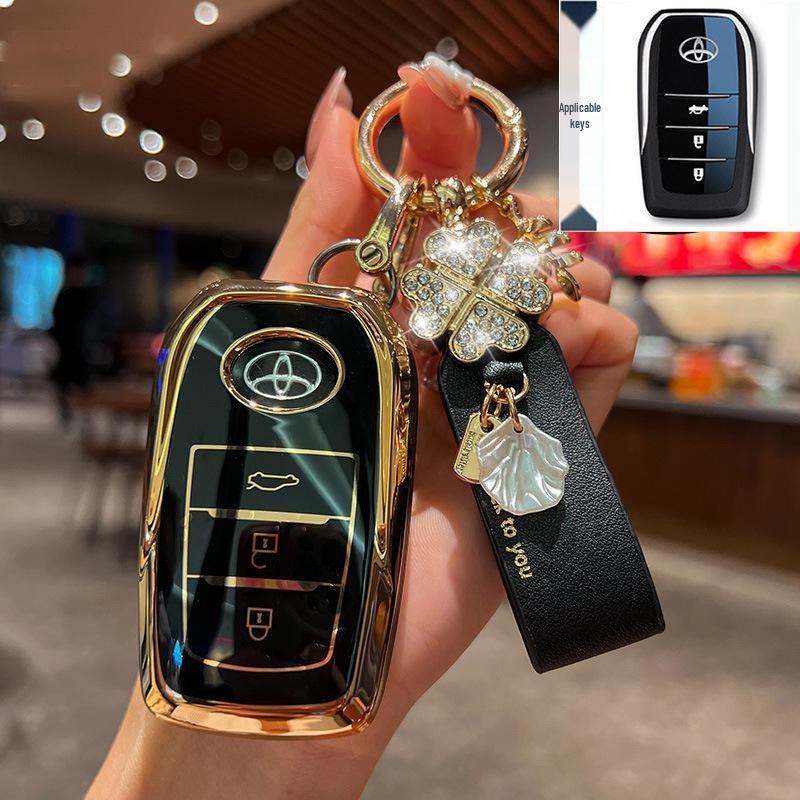 Key Cover for Toyota: Fits 23 Models Including Highlander, 8th Gen Camry, Asia Dragon, RAV4, Rongfang, and CHR.