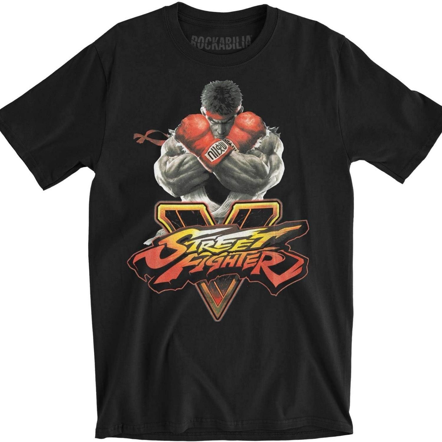 

American Classics Men s Street Fighter SFV Key Slim Fit T-Shirt XXXX-Large Black S