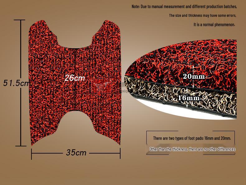 Waterproof Silk Ring Foot Pads for Zuma Eagle Electric Car/Motorcycle - Upgraded & Thickened.
