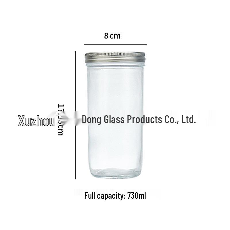 24oz Sourdough Fermentation Glass Jar with Scale and Sealed Petri Dish
