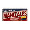 Chile Argentina Ecuador Colombia License Plate Landmark Metal Sign City State Decorative Car Plate Garage Club Bar Wall Decor