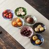 Ceramic Household Fruit Plate Chinese High-footed Refreshment Plate Small Coffee Table Snack Plates Retro Dried Fruit and Nut