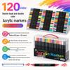 Washable Soft Tip Acrylic Marker Pen - Non-Bleeding, Stackable, Ideal for Students and Graffiti Art