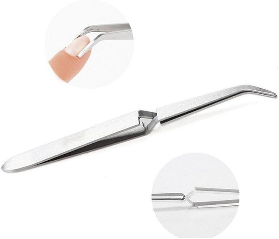 Nail Art Tool Tweezers Stainless Steel Clip Shaping Easy To And Durable For Nail Art Steel Nail