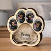 Pet Fur Hair Memorial Keepsake Custom Paw Print Shadow Frame Wooden Memory Box for Teeth Wonderful Pet Remembrance Souvenir