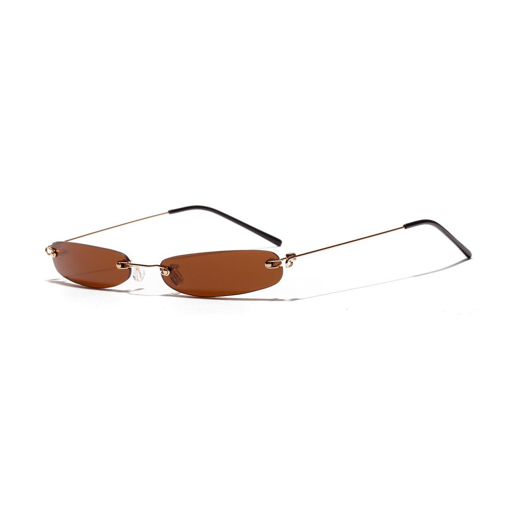 Tiny Narrow Rectangle Sunglasses Women 