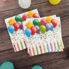 20pcs/Pac 33*33cm 2-Ply Disposable Party Napkin Birthday Pattern