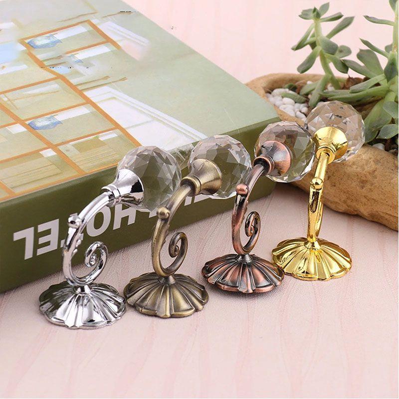 Große Metall Kristallkugel Vorhanghaken Quaste Wand-Halteband Halter Aufhänger