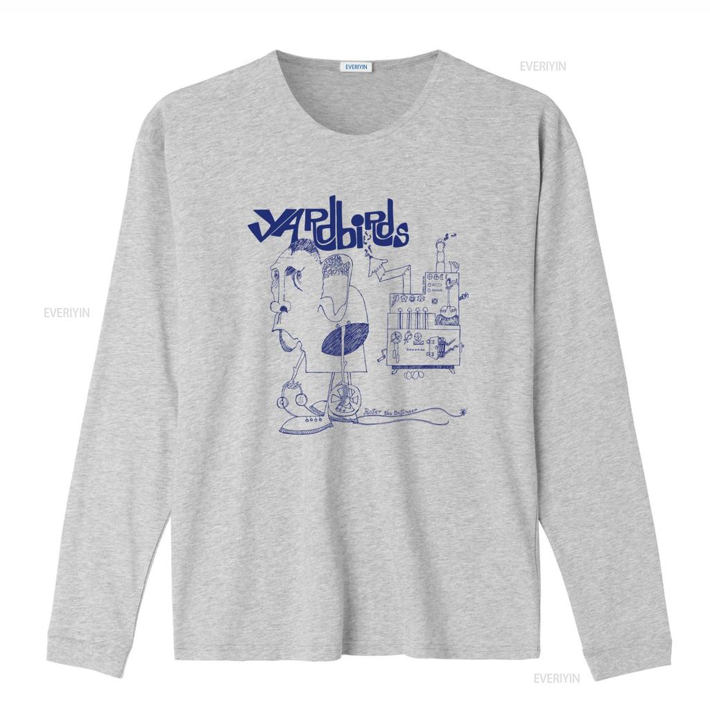 The Yardbirds T Shirt Roger Engineer Album Design with Eric Clapton Jeff Beck Jimmy Page Retro Rock Band vintage Washed