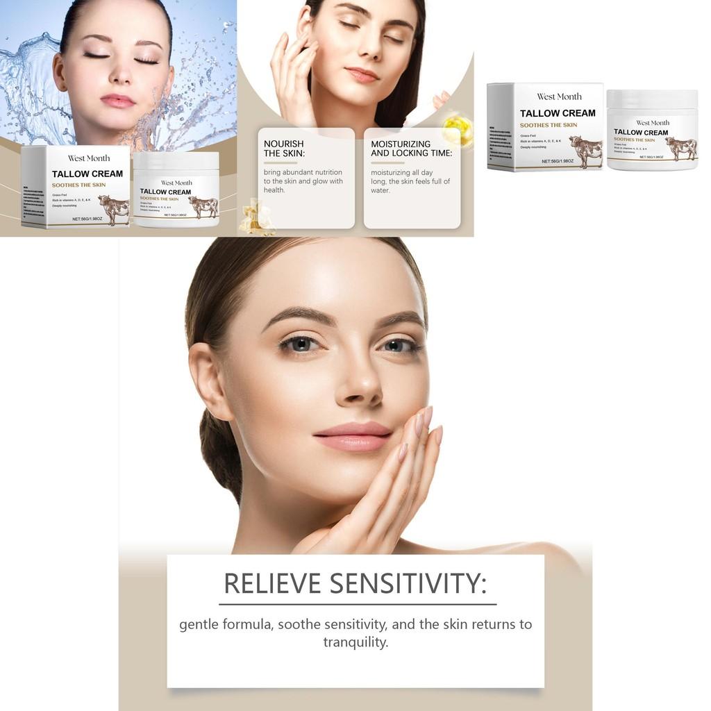 West Month Beef Tallow Moisturizing Cream For Nourishing Soft And Smooth Skin