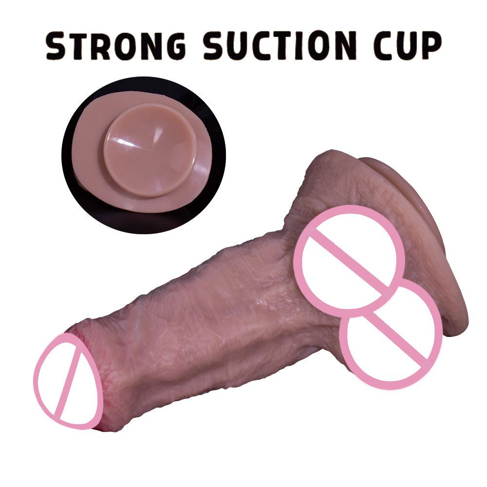 Super Thick And Large Simulation Penis Silicone Anal Plug For Adult Men And Women Soft Masturbation Device For Anal Expansion