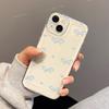 Applicable to iPhone17Pro blue little love bow space phone case Apple 16 transparent 15/14 generation