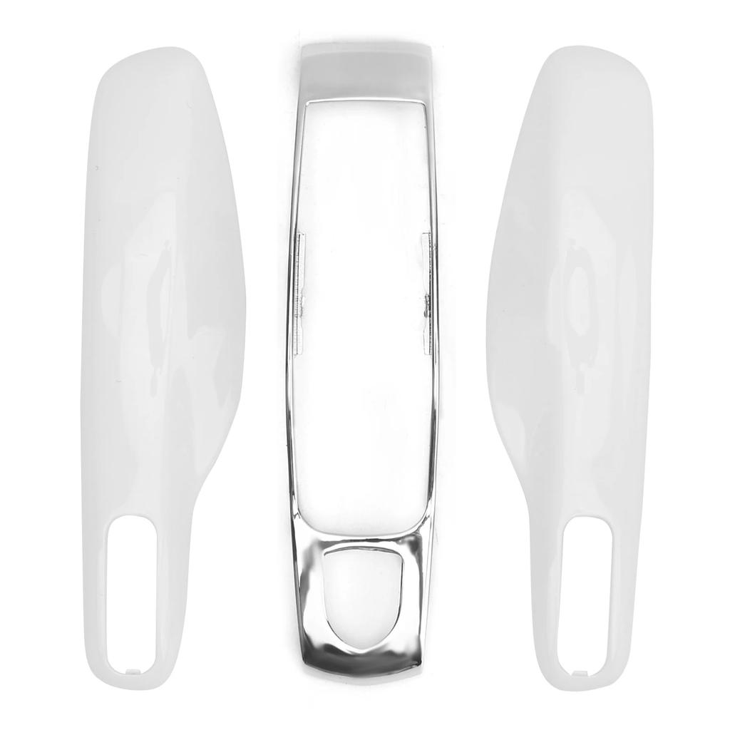 Car Remote Key Fob Case Trim Protective Cover Fit For Porsche 911/Panamera Macan Boxster(Blue Silver )