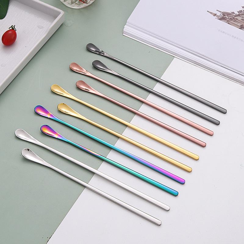 Japanese 304 Stainless Steel Long Handle Stirring Spoon for Ice, Cocktails, Coffee, or Honey