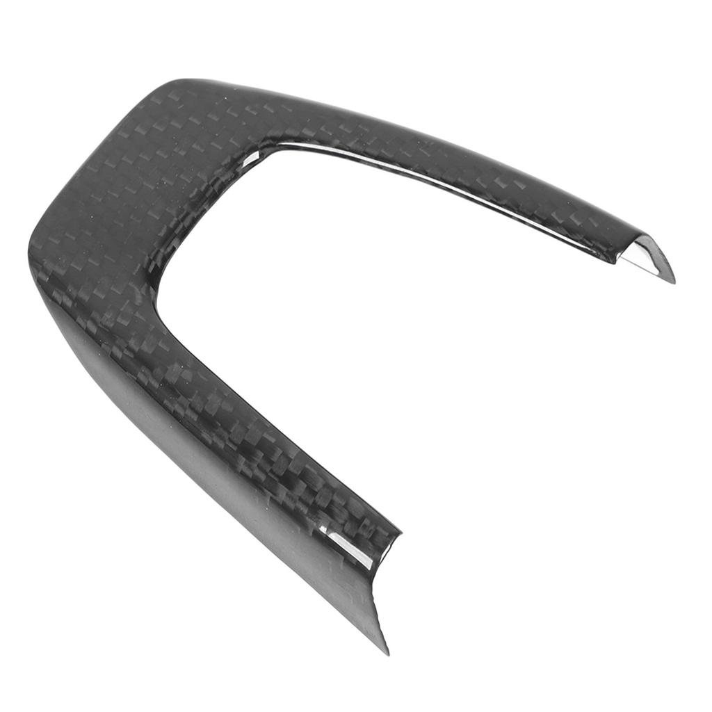 Steering Wheel Lower Frame Cover Carbon Fiber Steering Wheel U Shaped Frame Cover Sticker Replacement for Fiat 500