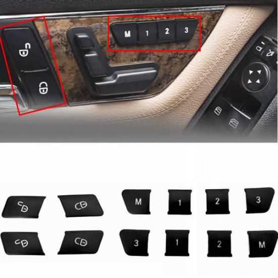 Door Seat Memory Button Trim Caps For Benz C E CLA GLA GLK ML GL Class W212 W204