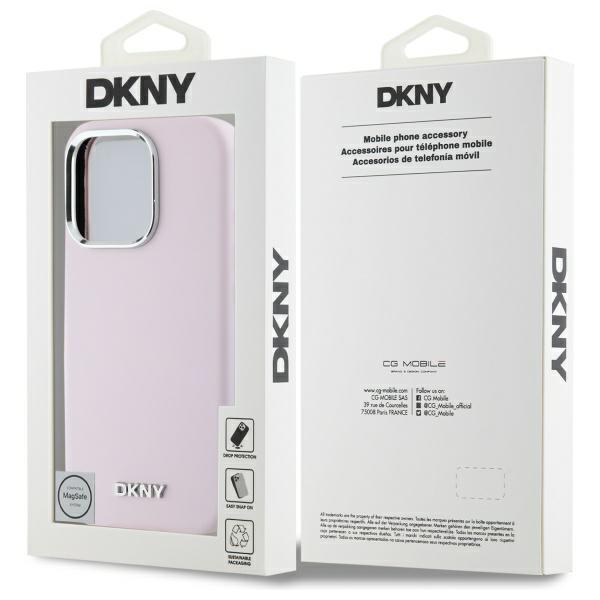 Dkny Dkhmp16Xsmchlp Iphone 16 Pro Max    6.9 Różowy/Pink Hardcase Liquid Silicone Small Metal Logo Magsafe
