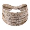 Bohemian Style Elastic Sports Headband: Women's Wide Edge Cashew Flower Headscarf